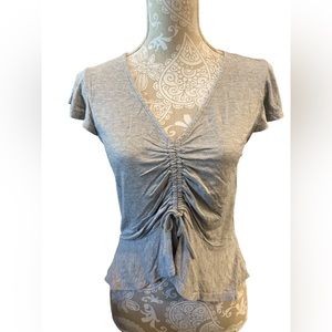 Moral Fiber Women’s Grey Blouse Size Medium